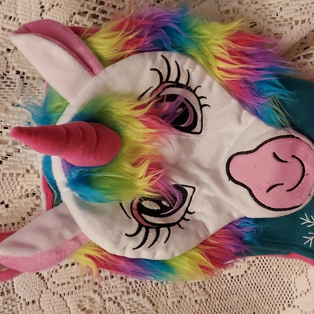 Nwt  Holiday TIME Unicorn Christnas Stocking 20inches